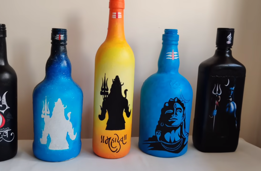 4 Ways to Paint Glass Bottles